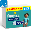 Pampers Baby Dry Gr. 8, 17+ kg - (152 Stück)